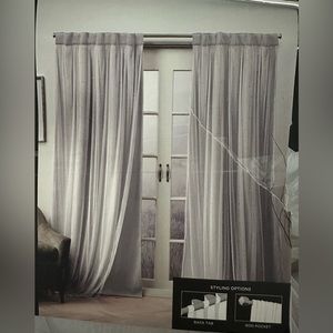 TWO ROOM DARKENING PANELS
WITH BACK TAB / ROD POCKET